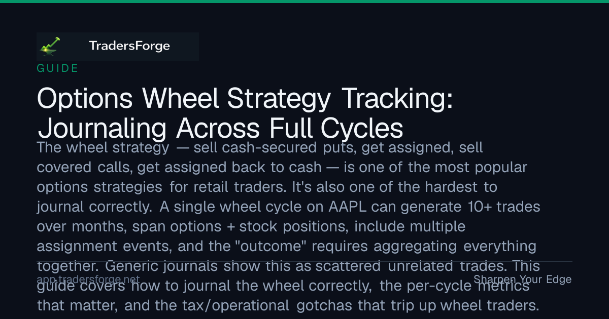 Options Wheel Strategy Tracking: Journaling Wheels Across Cycles (2026 ...