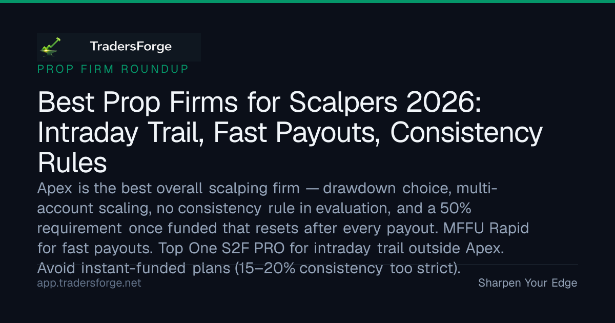 Best Prop Firms for Scalpers 2026: Intraday Trail, Fast Payouts ...
